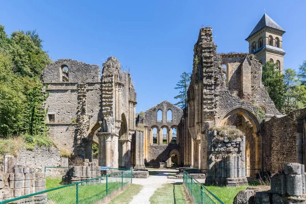 Belçika Ardennes Orval Manastırı Harabeleri. — Stok fotoğraf