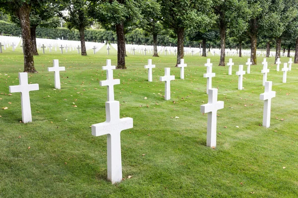 Soldados americanos do cemitério WW1 que morreram na Batalha de Verdun — Fotografia de Stock