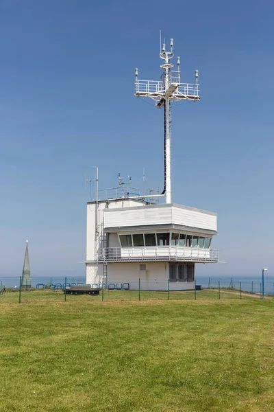 Edificio utilizado para comunicaciones marítimas en la isla Helgoland alemana —  Fotos de Stock