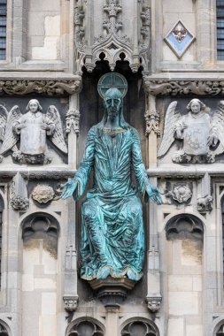 Cephe giriş Canterbury Katedrali, Kent, İngiltere