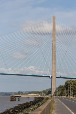 Pont de Normandie, bridge over river Seine in France