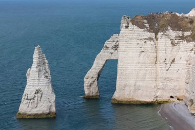 Normandie, Fransa 'da Etretat yakınlarında fil uçurumları