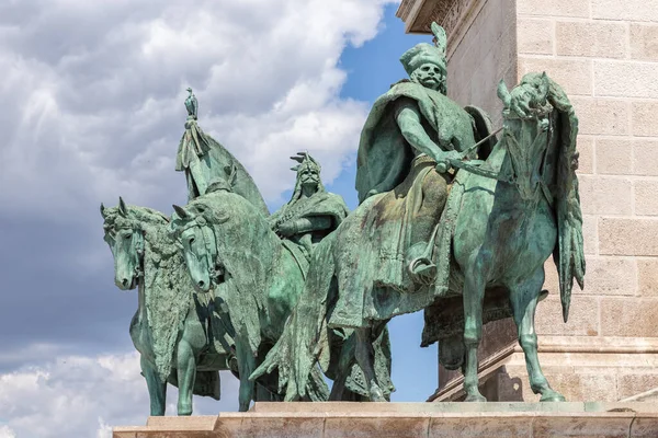 Budapest, Hongrie. Place des Héros, monument Hosok Tere ou Millenium — Photo