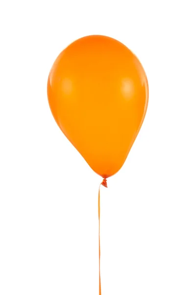 Orange balloon for birthday and celebrations isolated on white background — Stock Photo, Image