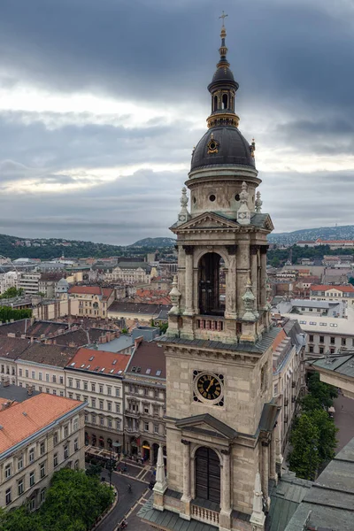 Vue Aérienne De La Ville De La Basilique Saint Stephens à Budapest, Hongrie — Photo