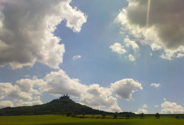 Hohenzollern castle in the sunlight — Stock Photo, Image