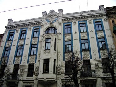 Riga en güzel art nouveau konut ev