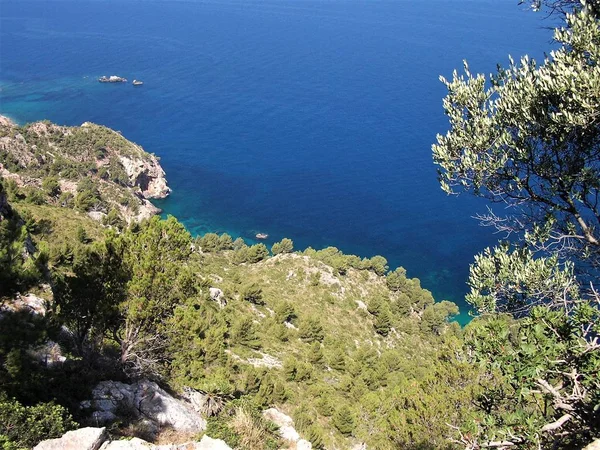 Vista espetacular sobre o Mar Mediterrâneo em Maiorca — Fotografia de Stock