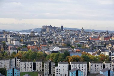 Ortaçağ Edinburgh kalenin üzerinde göster