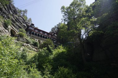 Prebischtor kapısının yanındaki Hotel Falcon 'un yuvası.