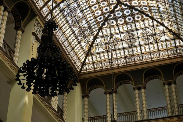 Art Nouveau Roof Lamp Interior Goerlitz Department Store — 스톡 사진