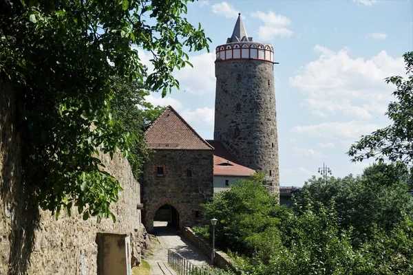Muehltor Gate Alte Wasserkunst Tower Bautzen Alemanha — Fotografia de Stock