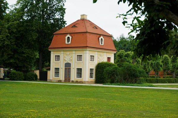 Kavaliershaus Tuinen Van Kasteel Moritzburg Saksen Duitsland — Stockfoto