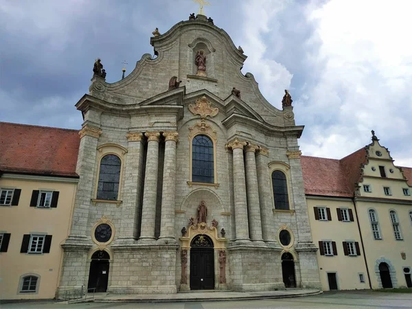 Hermosa Fachada Catedral Zwiefalten Alemania — Foto de Stock