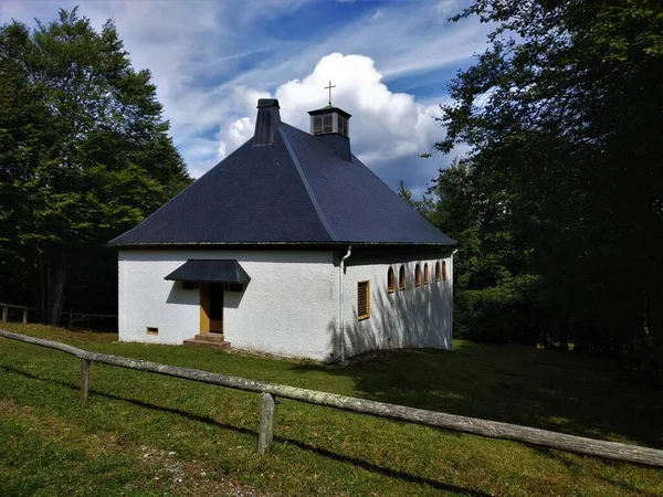 Kaplica Wzgórzu Markstein Francja — Zdjęcie stockowe