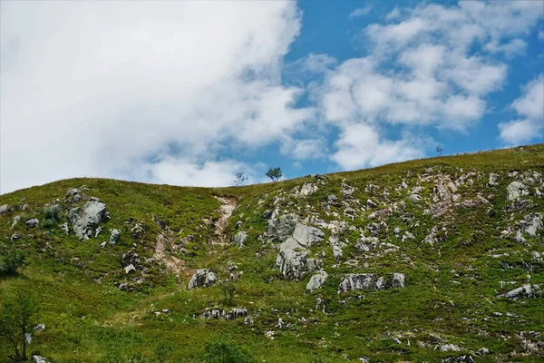 Schöner Bergrücken Elsass Frankreich — Stockfoto