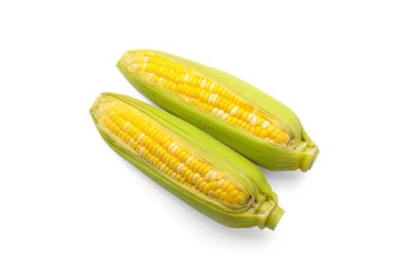 Two corns isolated on white — Stock Photo, Image