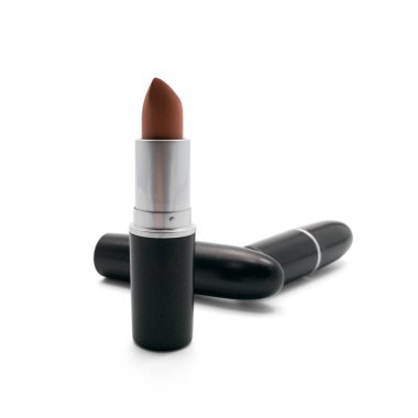 Beyaz izole koyu turuncu ruj