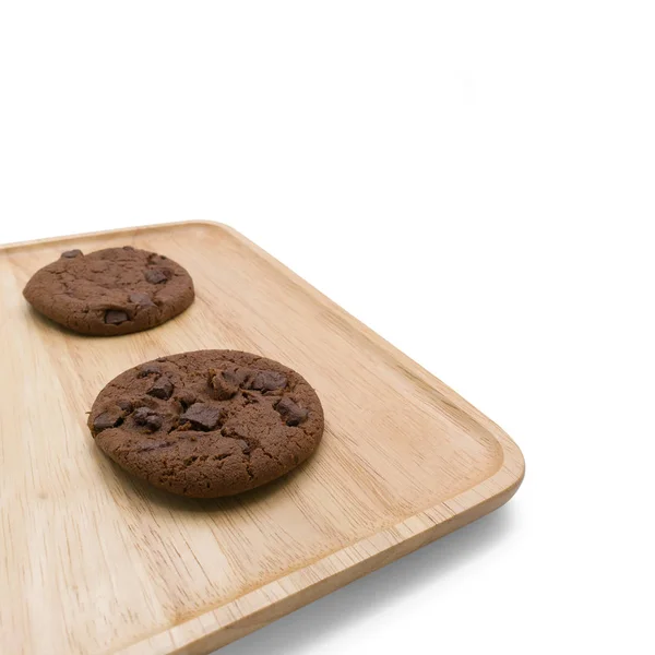 Chocolate cookies with chocolate chip — Stock Photo, Image