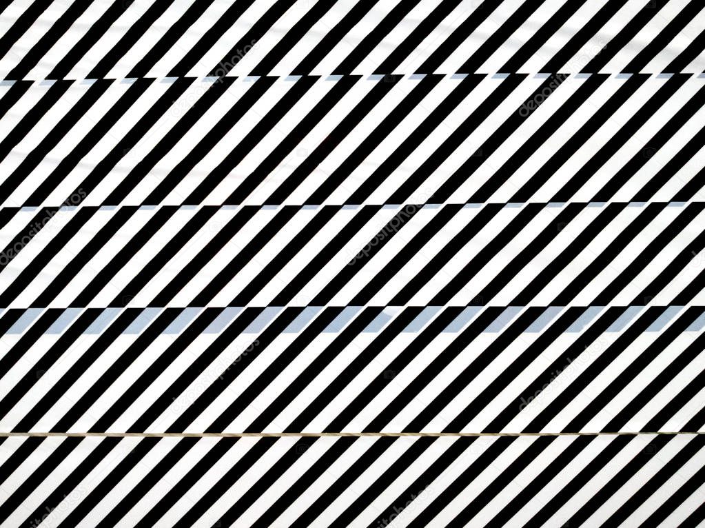 Abstract black and white line background