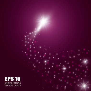 Saydam arka plan üzerinde izole parıldıyor ile patlamaları ışık parlama efekti yıldız.