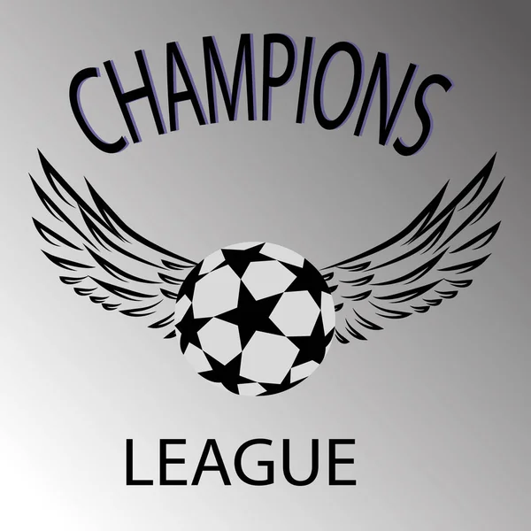 Logo, Emblem, Abzeichen der Champions League. — Stockvektor