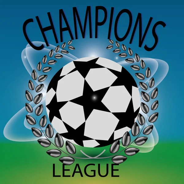 Championne de la ligue sportive logo, emblème, insigne . — Image vectorielle