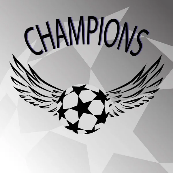 Şampiyon Spor Ligi logo, amblem, rozet. — Stok Vektör