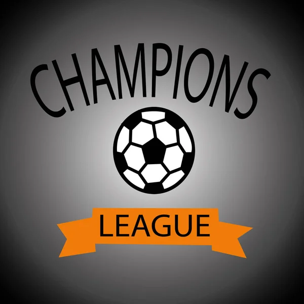 Championne de la ligue sportive logo, emblème, insigne . — Image vectorielle