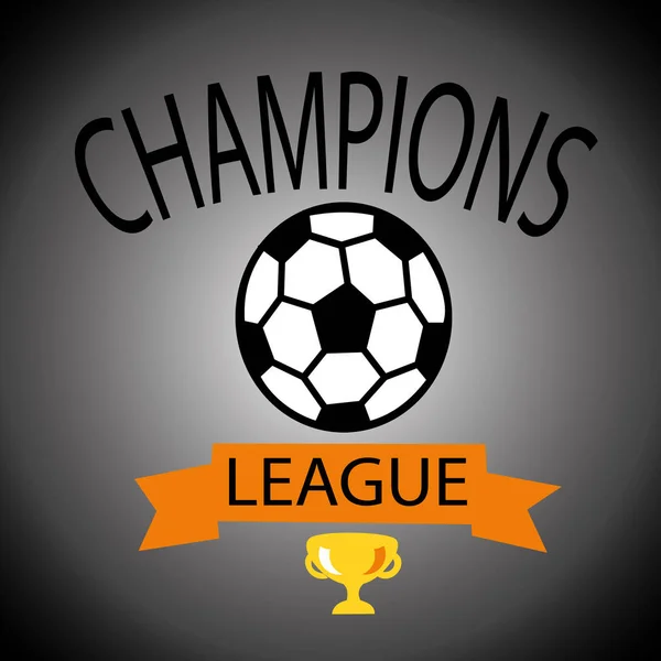 Championne de la ligue sportive logo, emblème, insigne . — Image vectorielle