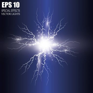 Elektrik şarj vektör. Saydam bir arka plan üzerinde çizimler.