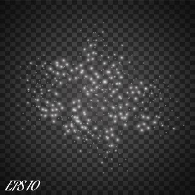 Vektör parlayan ışık efekti kümesi patlamaları sparkles şeffaf arka plan ile yıldız.