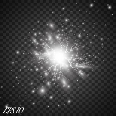 Vektör parlayan ışık efekti kümesi patlamaları sparkles şeffaf arka plan ile yıldız.