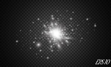 Vektör izole bir projektör. Işık efekti