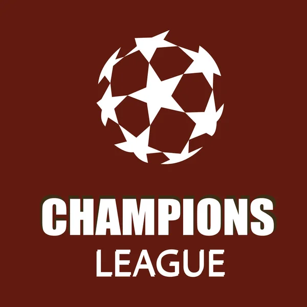 Logo, Emblem, Abzeichen der Champions League. — Stockvektor