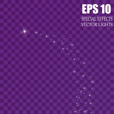 Vektör parlayan ışık efekti kümesi patlamaları sparkles şeffaf arka plan ile yıldız.