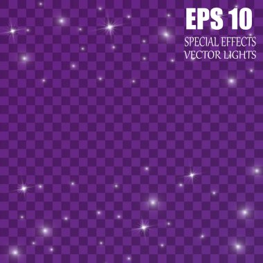 Vektör parlayan ışık efekti kümesi patlamaları sparkles şeffaf arka plan ile yıldız.