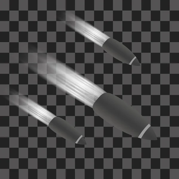flying bullet vector