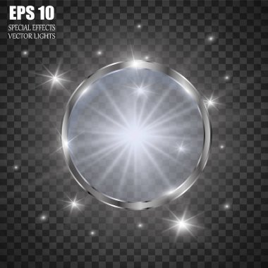 Vektör parlayan ışık efekti kümesi patlamaları sparkles şeffaf arka plan ile yıldız.