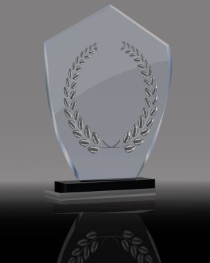  Bir kupa, ilk yer. Vektör çizim şeffaf bir arka plan üzerinde.