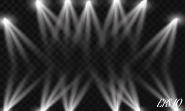 Vektör izole bir projektör. Işık efekti