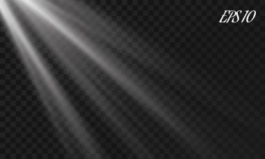 Vektör projektör. Sahne. Işık efektleri.