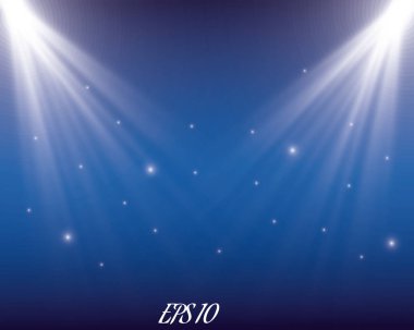 Vektör izole bir projektör. Işık efekti parlama ışık efekti. Vektör çizim. Noel flash kavramı.