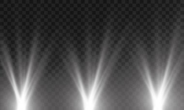 Vektör izole bir projektör. Işık efekti