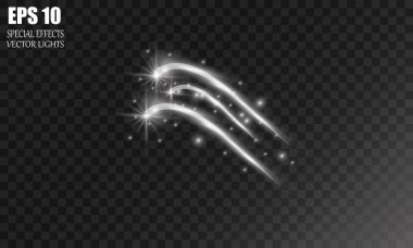 Vektör parlayan ışık efekti kümesi patlamaları sparkles şeffaf arka plan ile yıldız.