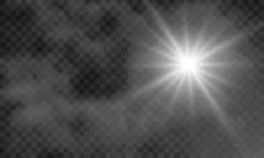 Parlak ışık efekti. Vektör çizimi. Noel flaşı Konsepti.