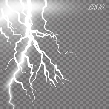 Elektrik şarj vektör. Saydam bir arka plan üzerinde çizimler.