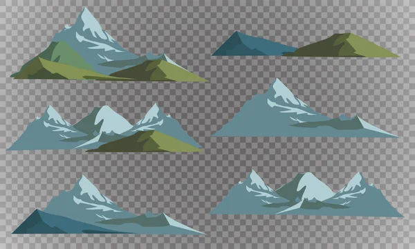 Montaña madura silueta elemento al aire libre icono nieve hielo tapas vector ilustración .  . — Archivo Imágenes Vectoriales