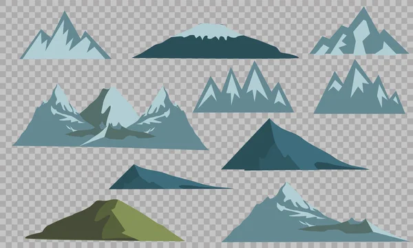 Montaña madura silueta elemento al aire libre icono nieve hielo tapas vector ilustración .  . — Archivo Imágenes Vectoriales