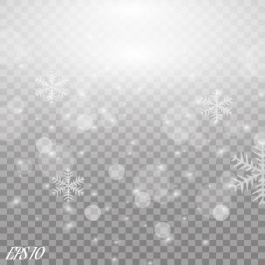 Parlak ışık efekti. Vektör çizimi. Noel flaşı. toz